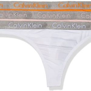 NWT Calvin Klein Pack-3 Logo QP2350Y Cotton Thong